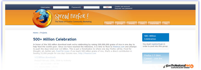 Mozilla alcanza los 500 millones de descargas.