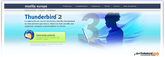 En desarrollo Thunderbird 3 para finales del 2008