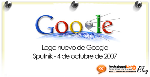 Nuevo logotipo de Google: Sputnik – 4 de octubre de 2007