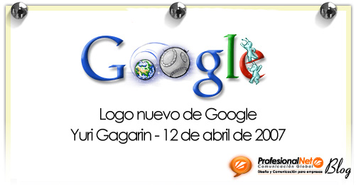 Nuevo logo de Google: Yuri Gagarin – 12 de abril de 2007