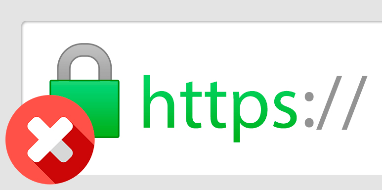 SSL, La página web no es segura