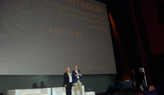 ANCYPEL, galardonada con el Premio a la  «Asociación más comprometida con el E-Learning» en EXPOELEARNING 2024