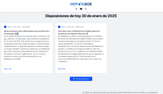 HoyAIBOE: la nueva aplicación con IA impulsada por Sozpic y AltaMK que revoluciona el acceso al BOE