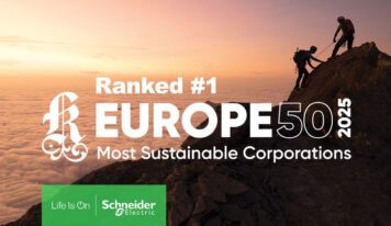 Schneider Electric reconocida como la empresa más Sostenible de Europa por Corporate Knights