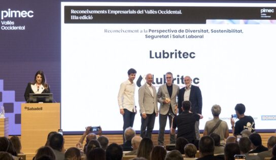 Lubritec recibe el Premio Pimec 2025 por su apuesta por la sostenibilidad e innovación industrial