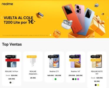 La tienda online oficial de realme España abre sus puertas con grandes ofertas de aniversario