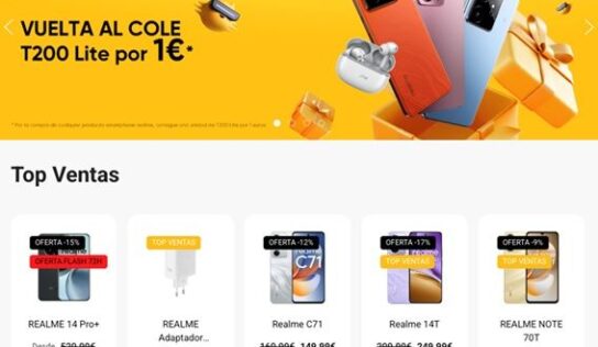 La tienda online oficial de realme España abre sus puertas con grandes ofertas de aniversario