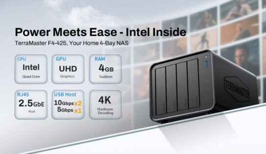 TerraMaster lanza el NAS F4-425 de 4 bahías: un nuevo capítulo en el almacenamiento doméstico con Intel x86