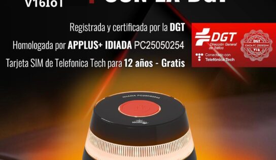 LEDBOX lanza su baliza V16 con geolocalización 3.0 homologada por la DGT: máxima seguridad vial y conexión gratuita hasta 2038