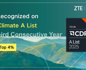 ZTE forma parte por tercera vez consecutiva de la prestigiosa Lista A de Carbon Disclosure Project gracias a su liderazgo mundial en acción climática