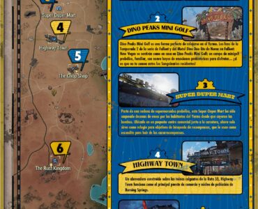 Tour por el Yermo: el mapa de los destinos imprescindibles de la serie Fallout dentro del juego