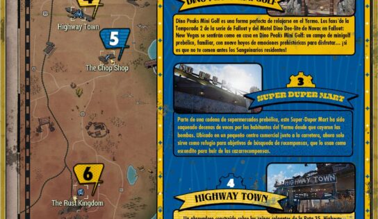 Tour por el Yermo: el mapa de los destinos imprescindibles de la serie Fallout dentro del juego