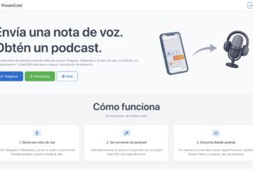 PrestoCast convierte una nota de voz en un podcast en segundos