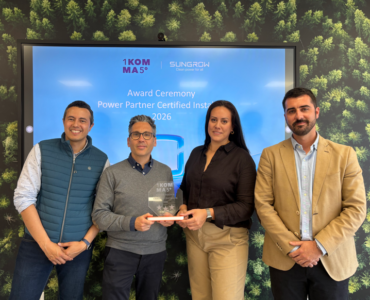 1KOMMA5°: única empresa en España reconocida como ‘Power Partner Certified Installer’ por Sungrow por su excelencia en instalaciones fotovoltaicas