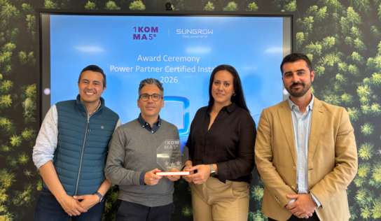 1KOMMA5°: única empresa en España reconocida como ‘Power Partner Certified Installer’ por Sungrow por su excelencia en instalaciones fotovoltaicas