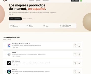 SUBE.dev impulsa los mejores productos digitales con votaciones y listados diarios