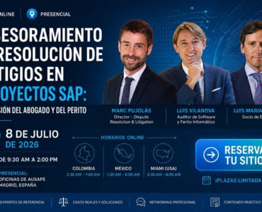 Deloitte Legal, EJASO ETL, AUSAPE y Legal Auditors analizan los litigios en proyectos SAP