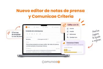 Comunicae presenta un nuevo editor de notas de prensa y Comunicae Criteria