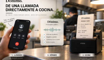 DÓNIMO lleva la IA al teléfono de los restaurantes